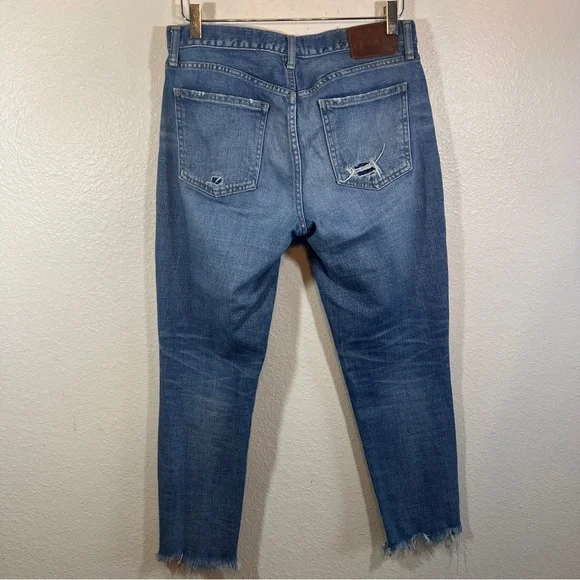 MOUSSY VINTAGE cropped frayed hem jeans - Picture 5 of 9